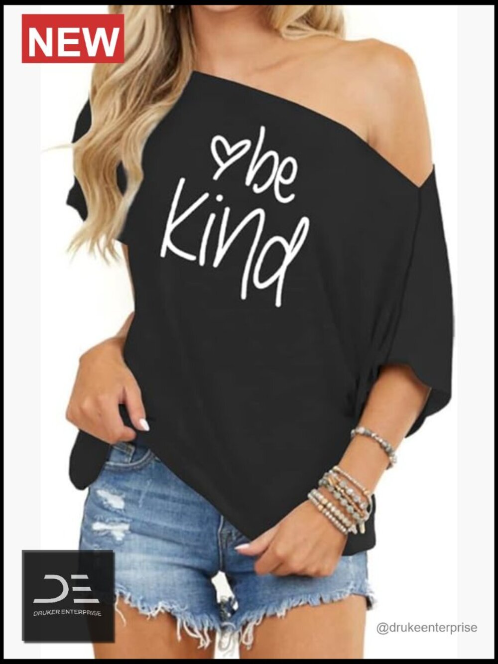 Off Shoulder Batwing Sleeve Blouse Casual Oversized Tunic Top